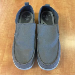 Men’s size 15 grey loafer Crocs
